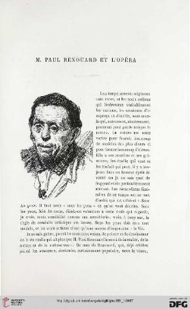 2. Pér. 23.1881: M. Paul Renouard et l'opéra