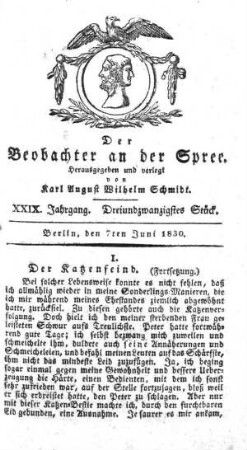 23. Stueck, 7. Juni 1830
