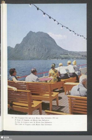 Der Luganer See mit dem Monte San Salvatore (915 m)