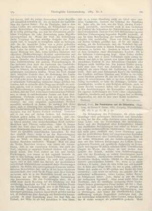 180-182 [Rezension] Christ, Paul, Der Pessimismus und die Sittenlehre