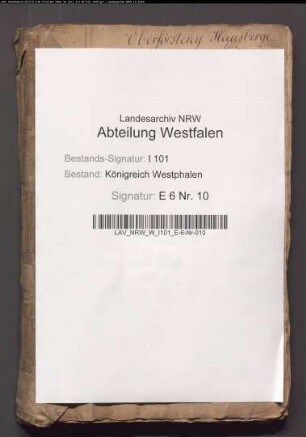 Abgabe von Deputatholz. Provenienz: Oberförsterei Hausberge