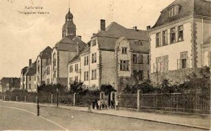 Postkartenalbum. "Karlsruhe - Telegraphen-Kaserne". Telegraphen-Kaserne