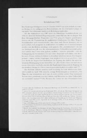 Schulreform 1949