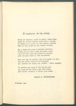 El nocturno de las almas