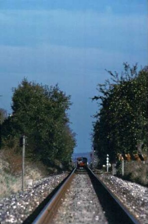 Eschenbach Schienenbus Beiwagen 997 615 998 831 Triebwagen 997 503 Telegrafenleitung