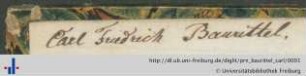 [Provenienz]: Baurittel, Carl Friedrich