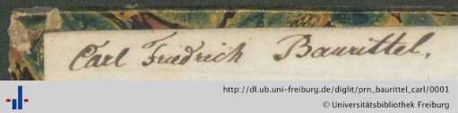 [Provenienz]: Baurittel, Carl Friedrich