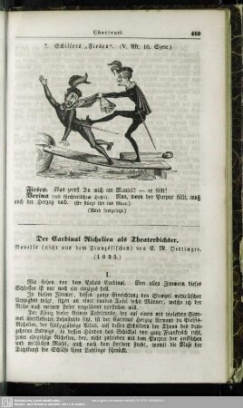 Der Kardinal Richelieu als Theaterdichter - Novelle, nicht aus dem Französischen