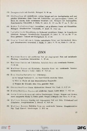 Zinn (Nr. 183-195)