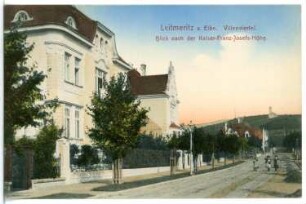 Leitmeritz. Villenviertel. Blick nach der Kaiser-Franz-Josefs-Höhe