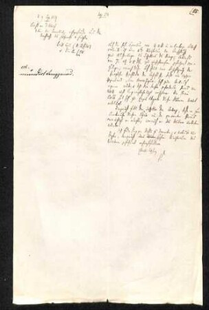 Handschriftliches Schreiben