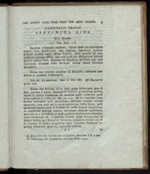Varietatis Primae Specimina Bina. (Tab. XLI. [und] XLII.)