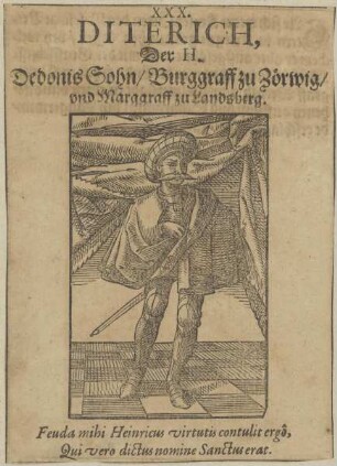 Bildnis des Diterich, Fürst der Sachsen