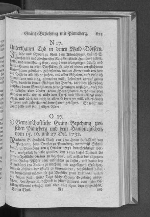 N 17. Unterthanen Eyd in denen Wald=Dörfern.