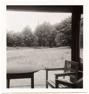 Garten Dr. Schraube, Pritzwalk: Blick von der Terrasse in den Park