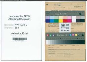 Entnazifizierung Ernst Vethacke , geb. 28.08.1899 (Installateur)