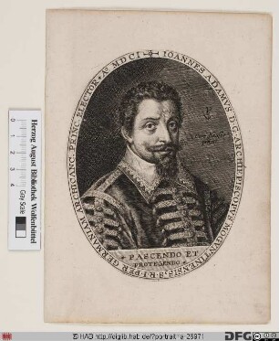 Bildnis Johann Adam (von Bicken), 1601-04 Kurfürst u. Erzbischof von Mainz