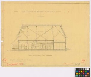 Harsefeld (Landkreis Stade): Räucherkate. Gebäude (Längsschnitt C-D)