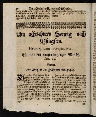 414-433, Dominica XVIII. post Pentecosten. - Dominica XIX. post Pentecosten.