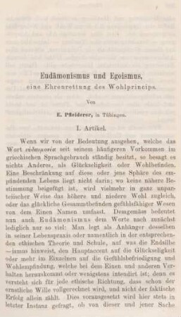 205-232 Eudämonismus und Egoismus : zur Ehrenrettung des Wohlprincips