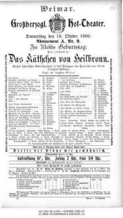 Das Käthchen von Heilbronn