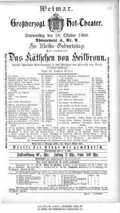 Das Käthchen von Heilbronn