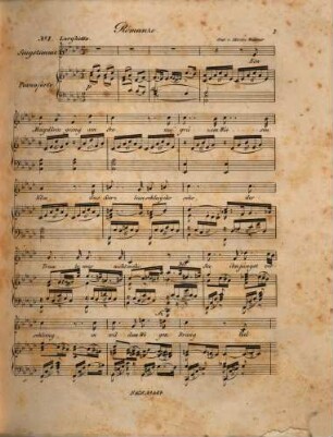 Sechs Lieder für eine Singstimme mit Begleitung des Piano-Forte : op. 1