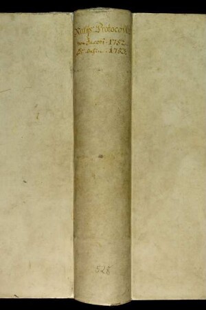 Ratsprotokolle, 1752 Juli 25. - 1753 Juli 19.