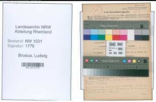 Entnazifizierung Ludwig Brosius , geb. 13.02.1902 (Polizeibeamter)