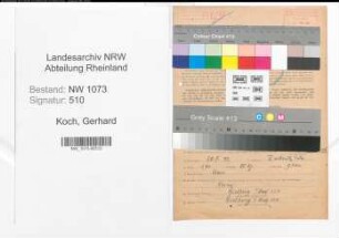 Entnazifizierung Gerhard Koch , geb. 28.02.1893 (Gutsverwalter)