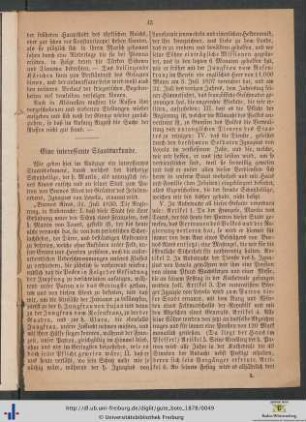 Eine interessante Staatsurkunde.