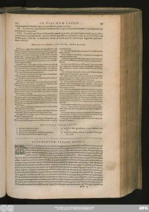 Argumentum Psalmi LXXXII.