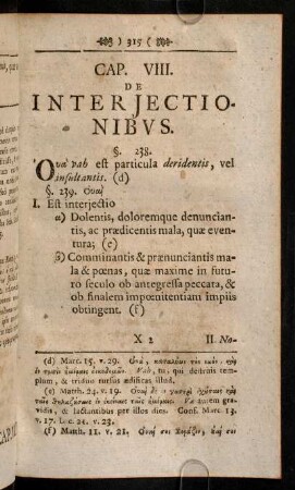 315-319, Caput VIII (§ 238 - 243)