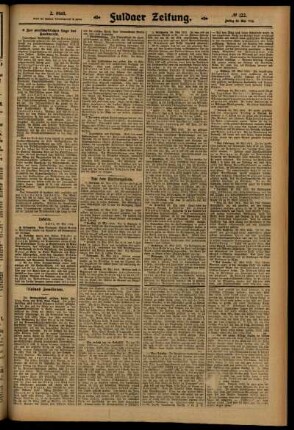 Zweite Ausgabe vom Freitag, den 30. Mai 1913.