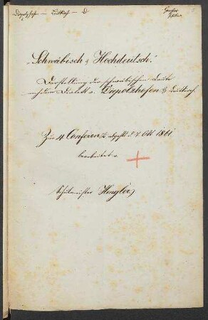 Sprachaufsatz aus Diepolzhofen OA Leutkirch