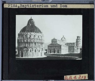 Pisa, Dom,Pisa, Baptisterium,Pisa, Piazza dei Miracoli (Domplatz)