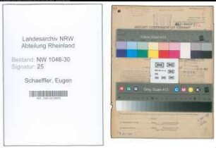 Entnazifizierung Eugen Schaeffler , geb. 24.07.1907 (Angestellter)