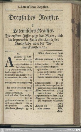 Dreyfaches Register