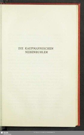 Die Kaufmännischen Nebenbuhler
