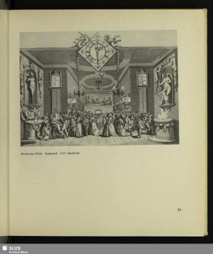 Maskeraden-Billett. Kupferstich, 1727 (Nachstich)