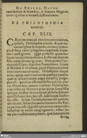 De Philosophia naturali. Cap. XLIX.