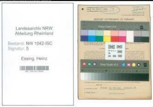 Entnazifizierung Heinz Essing , geb. 28.04.1921 ()