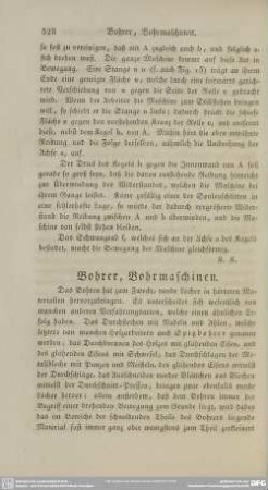 Bohrer, Bohrmaschinen