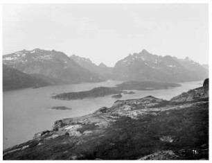 Digermulen/ Norwegen: Blick über die Fjordlandschaft