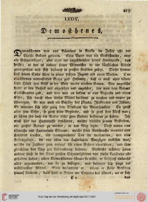 LXXIV. Demosthenes