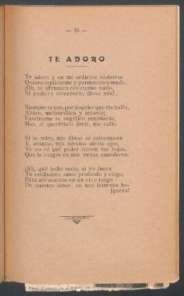 Te adoro