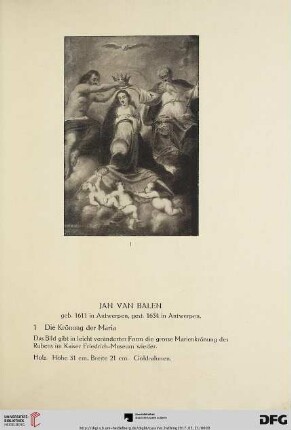 [Gemälde alter Meister] (Nr. 1-45)