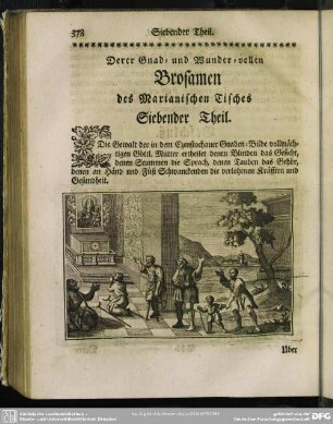 Derer Gnad- und Wunder-vollen Brosamen des Marianischen Tisches Siebender Theil