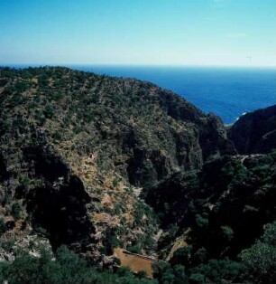 Einsiedlerschlucht, Akrotiri (Kreta) : Akrotiri (Kreta), Einsiedlerschlucht beim Höhlenkloster Katholiko