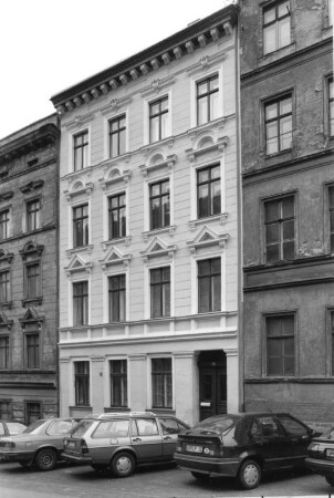 Görlitz-Altstadt, Mittelstraße 16. Wohnhaus (um 1880). Straßenansicht
